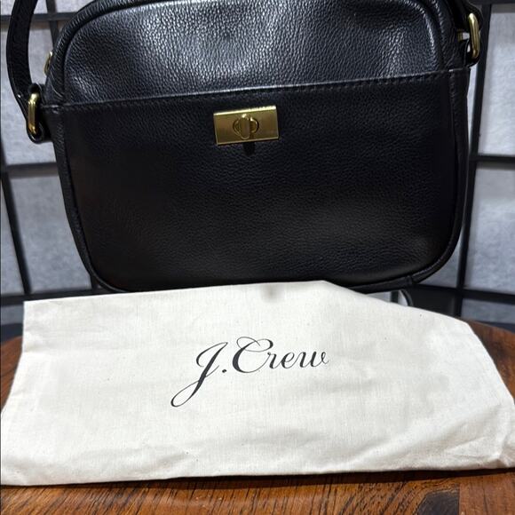 JCREW CAMERA BAG TURNLOCK BLACK w/ Dust Bag - Picture 2 of 11